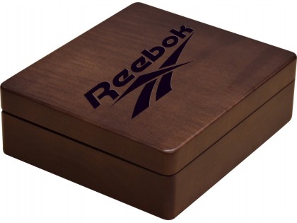 Walnut Engraved Case for Professional size Double 12 Dominoes